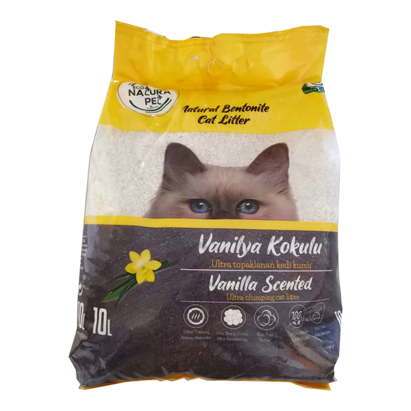 Cat Litter 10-Liter Vanilla Scented Bentonite (coarse grained)
