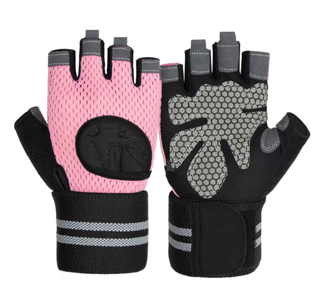 Fitness Training Gloves Fingerless Design, Palm Protection, Breathable