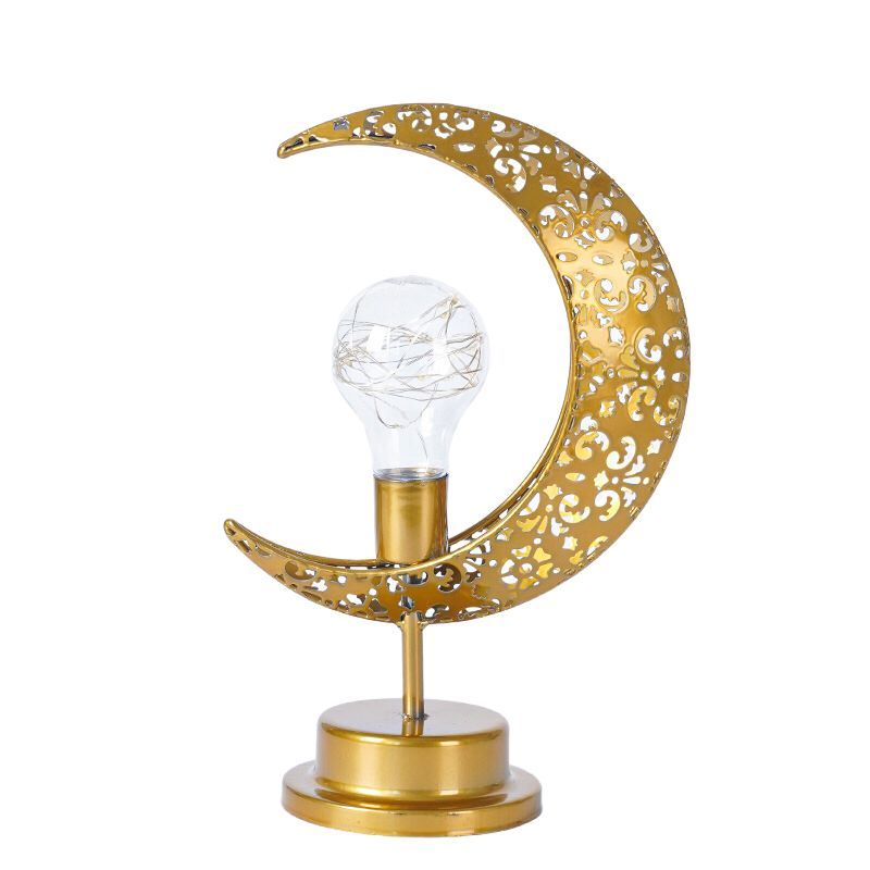 Battery Powered Creative Moon Led Light Bulb Table Lamp Night Light