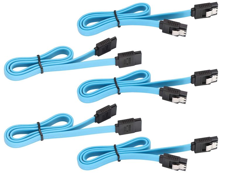 5pcs 6Gbps Straight HDD SDD Data Cable for SATA HDD, SSD