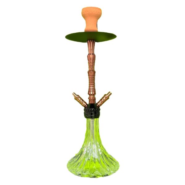 Premium 2 Pipe Hookah - Gold