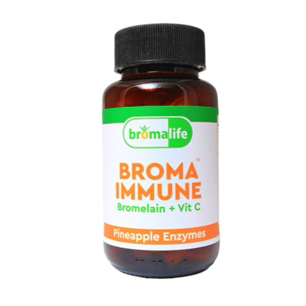 Broma - Immune Bromelain + Vitamin C Pineapple Enzyme - 60 Veg Caps