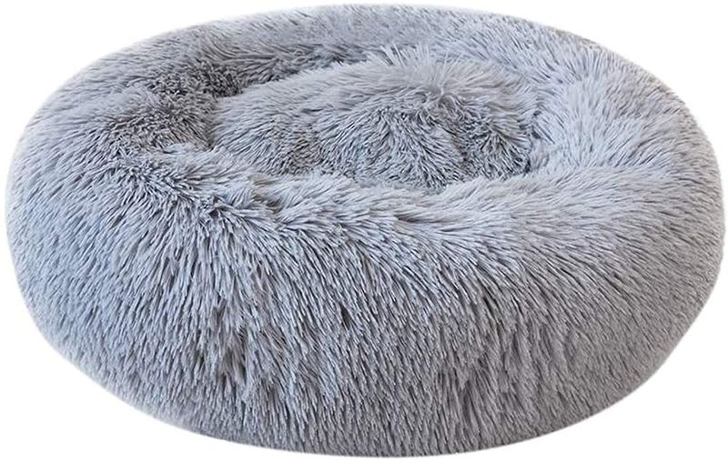 Rex Plush Pet Bed - Grey 70cm