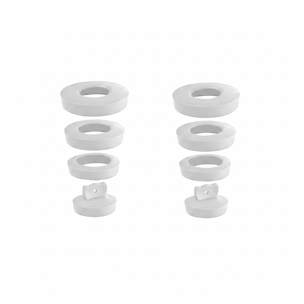 Wirquin Universal Sink Plug - Durable White Basin Stopper - 2 Pack