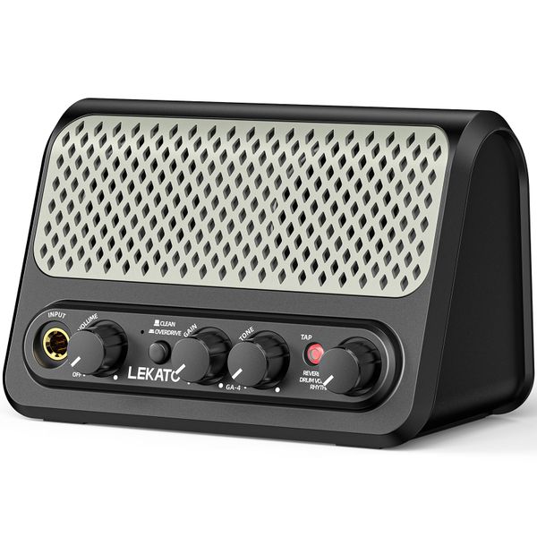LEKATO Bluetooth Stereo Guitar Amp Clean Overdrive Efffect 30 Drum Pattern