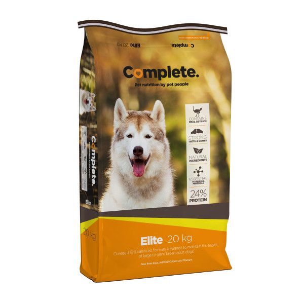 Complete Dog Food Elite Ostrich Small-Gt 20Kg