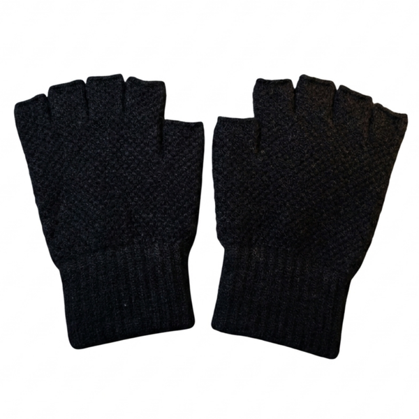 Fingerless Gloves For Adult-Plain Fingerless Winter Warm Mittens-G6022