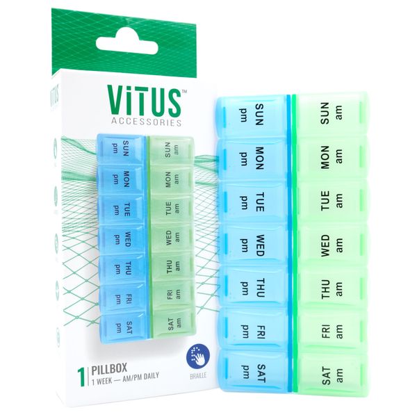Vitus Weekly Pill Box - 7 Day AM/PM Organiser
