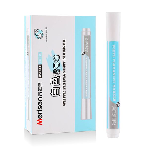 10 pcs White Markers Paint Pens Oil-based Markers Markers for Rock Tire