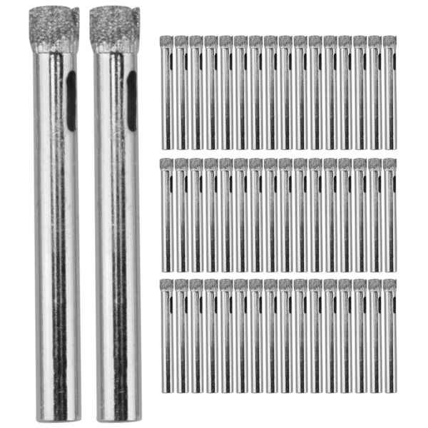 50Pcs Diamond Coated Drill Bit Set 6Mm Diamond Tipped Hole Saw