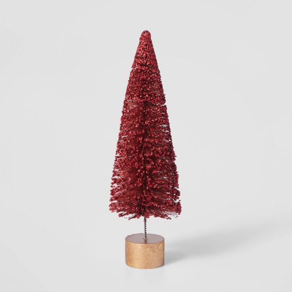 Jack Red Frosted Bottle Christmas Tree Early Gift Pack 30cm