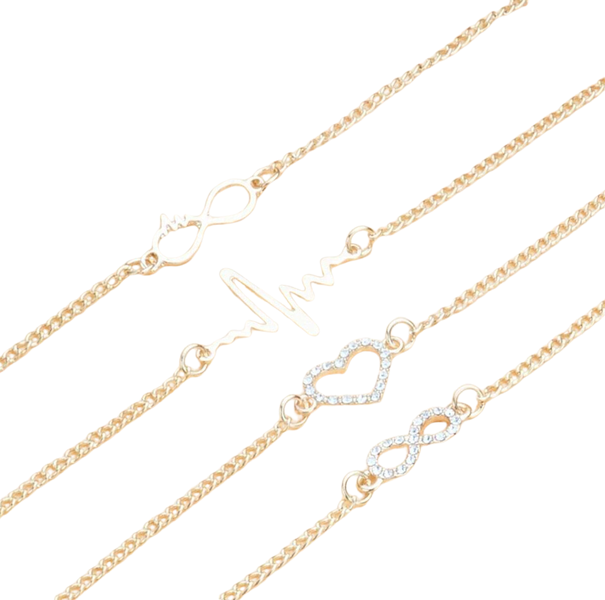 Live Love Infinity 4 - Piece Bracelet - Soul Lifestyle