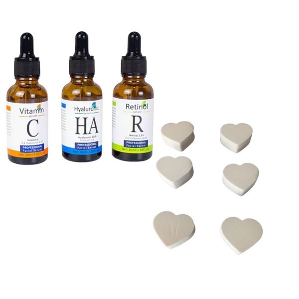 Face Serum Set and Makeup Sponge Set