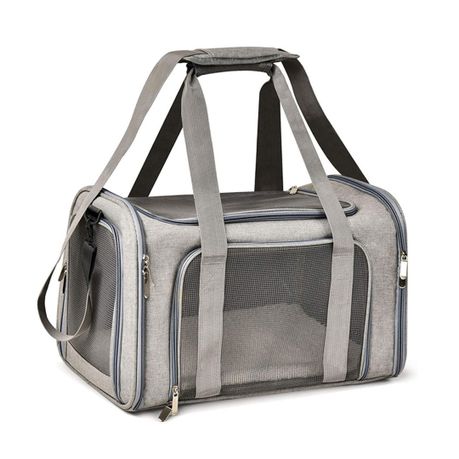 Collapsible Portable Dog Cat Carrier Soft Sided for Traveling Up to 8kg Image