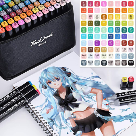 80-Colors Alcohol-Based Drawing And Sketching Markers