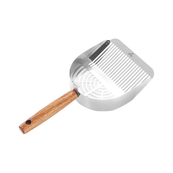 Alanes Cat Litter Scoop Stainless Steel Sifter Durable Kitty Metal Scooper