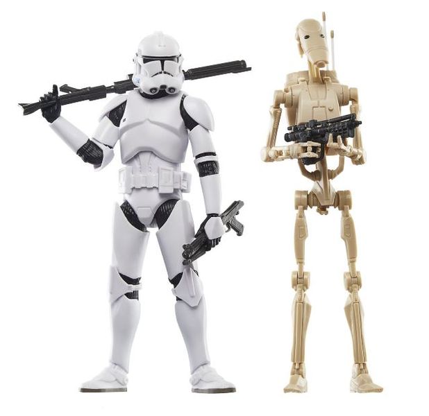Star Wars: The Black Series Act Fig Set - P II Clone Trooper &amp; Battle Droid