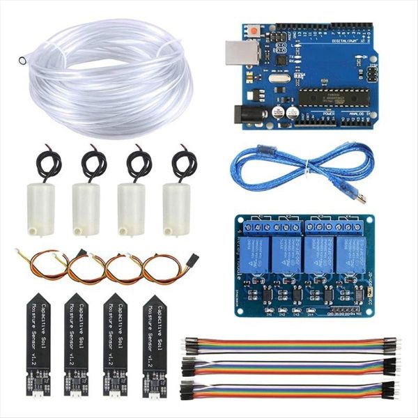 4-Way Auto Watering Diy Kit with Motherboard for Uno R3
