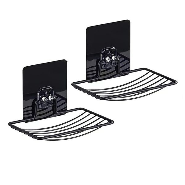 2 Pieces Soap Holder Adhesive Soap Dish Strong Rustproof Soap Rack