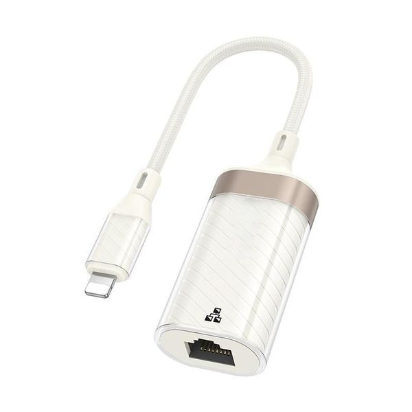 8 Pin Lightning to Ethernet Adapter Crystal 100Mbps UA41A Lightning