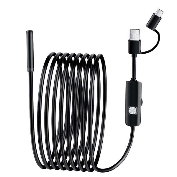 3-in-1 Waterproof Industrial Endoscope Camera , HD 1280P, 7mm 5M Cable