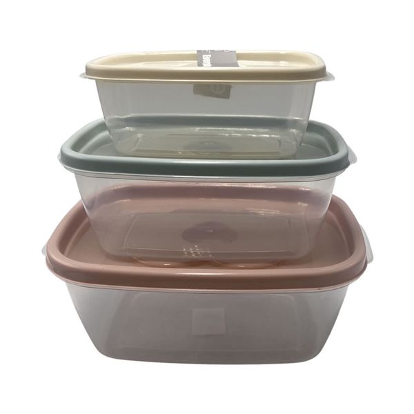 3 Piece Rectangular Food Storage Containers 438995