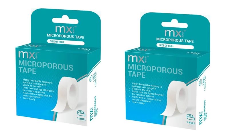 Microporous Surgical Tape 2.5CM x 3M Set Of 2 Pack