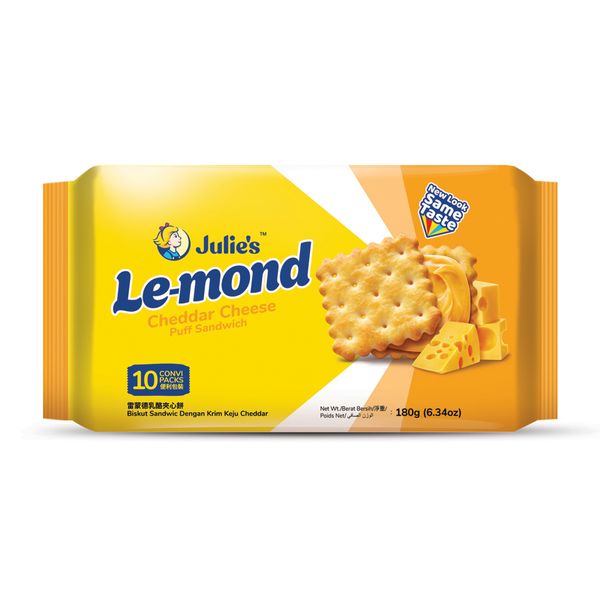 Julie's Le-mond Cheddar Cheese Biscuits 180grm