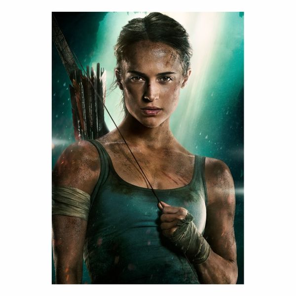 Tomb Raider Blue Abstract - A1 Poster