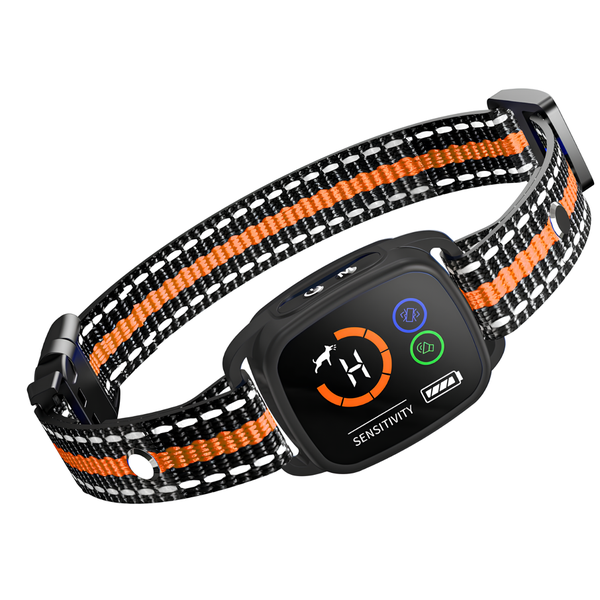 Orange No Shock Collar for Small Dogs with AI IP67