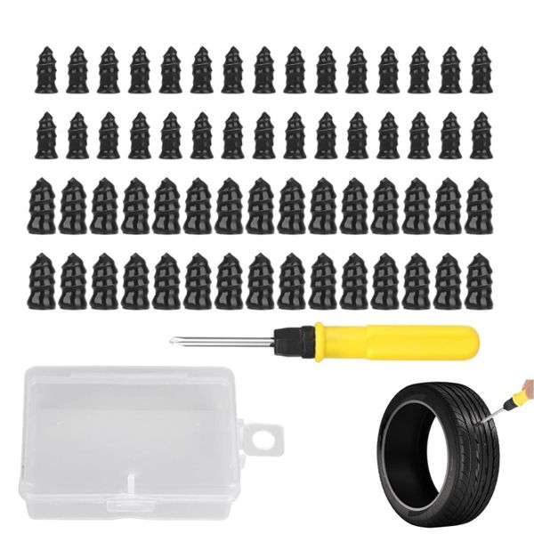 60 Pieces Tyre Repair Nail Kit for Car Motorcycle Truck Jeep Puncture