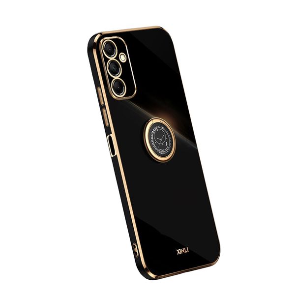 Electroplated Phone Case with Ring Holder Compatible with Samsung Galaxy S23 Ultra