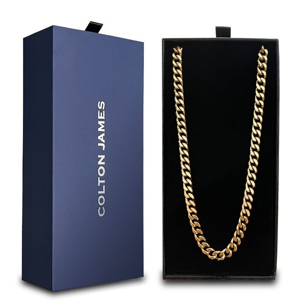 Colton James Premium 14k Gold Long Mens Cuban Link Chain - 6mm Thickness