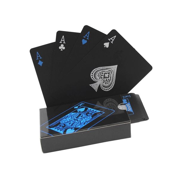 Cre8tive Waterproof Black Poker Cards (Black)