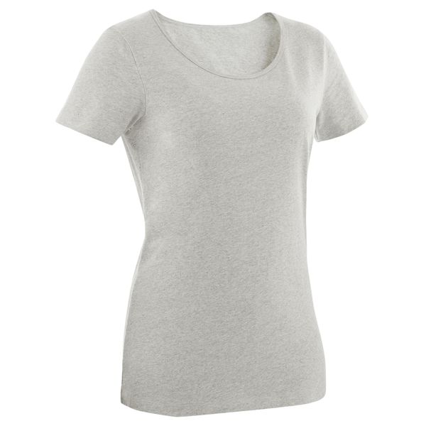 Domyos Women's Fitness T-Shirt 100 - Grey