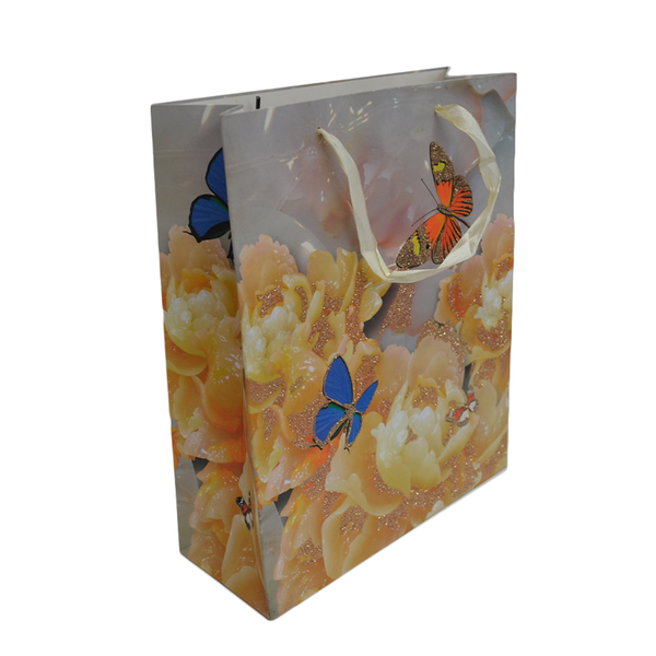 Rose &amp; Butterfly Theme Gift Bags - Set of 10
