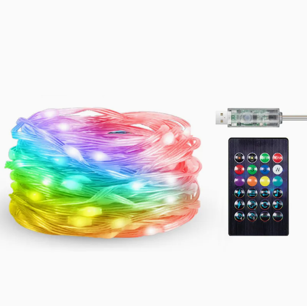 SamMag Dreamcolor Fairy String Light USB RGB Smart APP Party Decoration-10m
