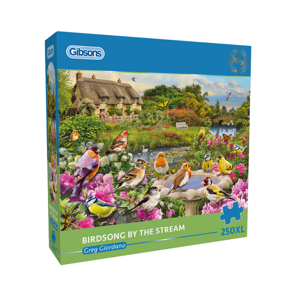 Gibsons - Birdsong by the Stream - XL Pieces - 250 Piece Jigsaw Puzzle