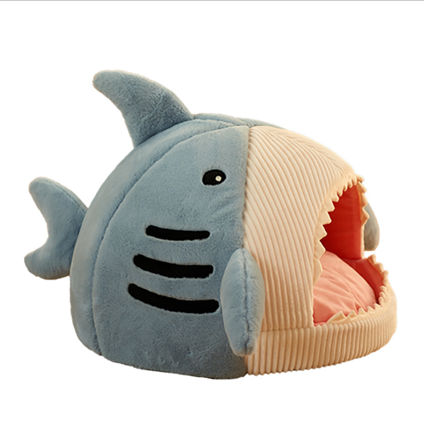 Pet Bed Cartoon Pet House Shark Shape Dog Cat Bed