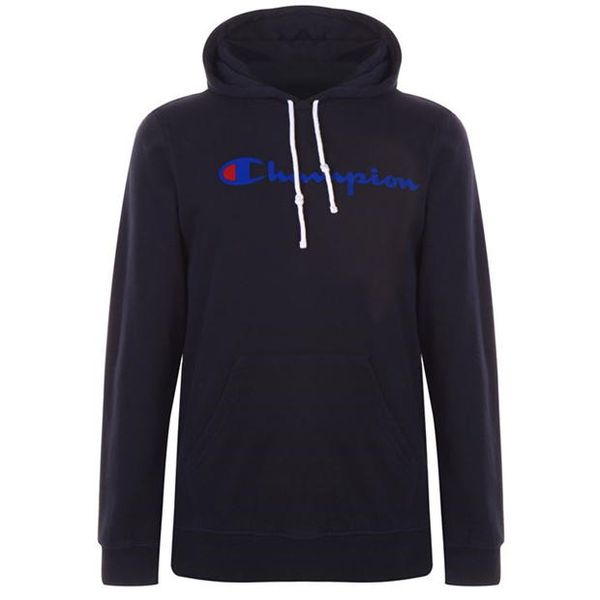 Champion Mens Basic Logo Hoodie - Navy [Parallel Import]
