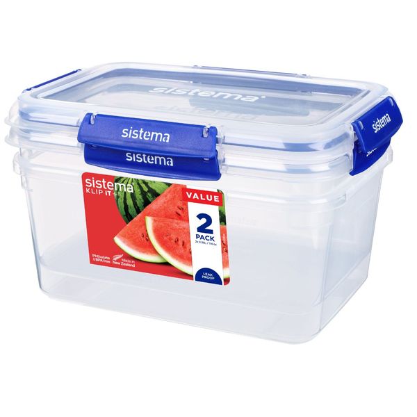 Sistema 3.35L Klip It Plus Rectangular - 2 Pack