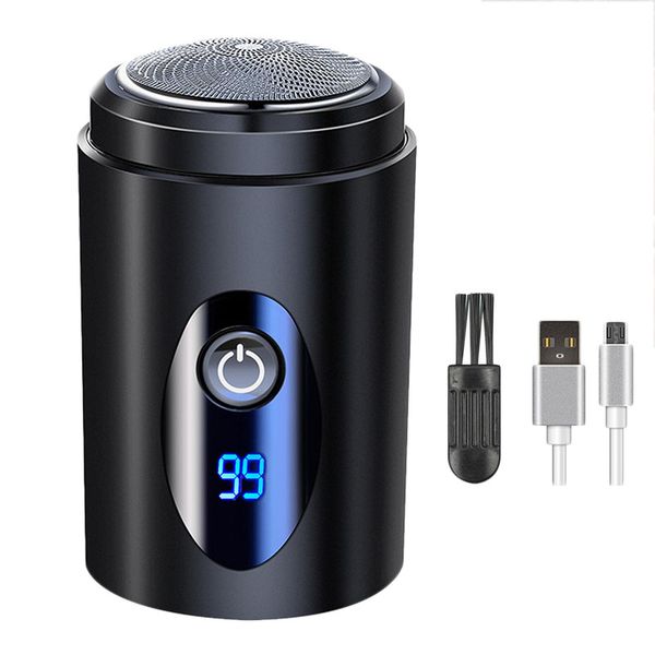 LED Electric Shaver for Men USB Rechargeable - Black