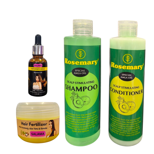 Rosemary - Amla Oil Shampoo, Conditioner With Biotin Oil &amp; Fertilizer