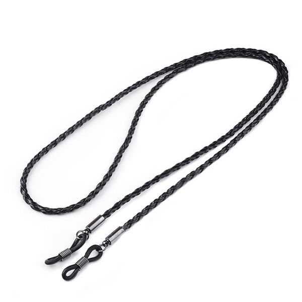 Simple And Fashionable Retro Leather Woven Anti-Lost Glasses Lanyard