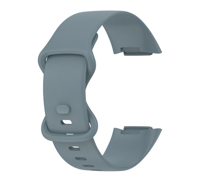 Silicone Strap Compatible with Fitbit Charge 5 One Size Fits All - Slate