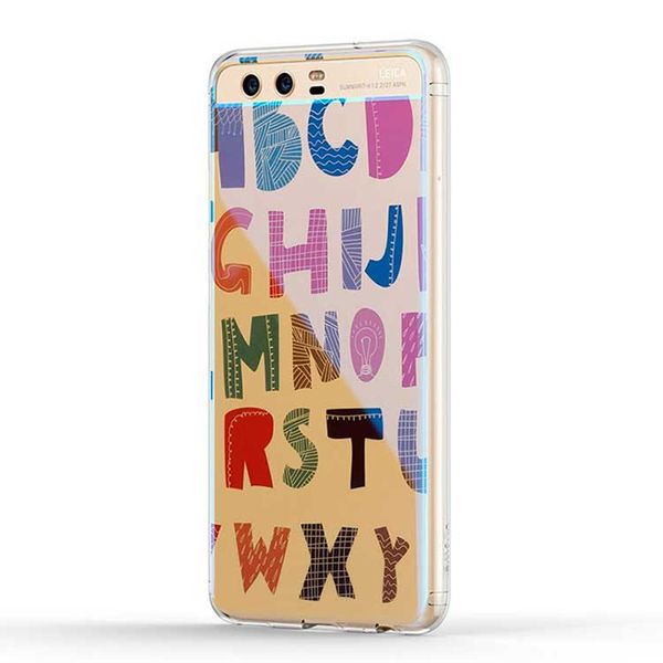 Huawei P10 Multi Colour TPU Case - Letter