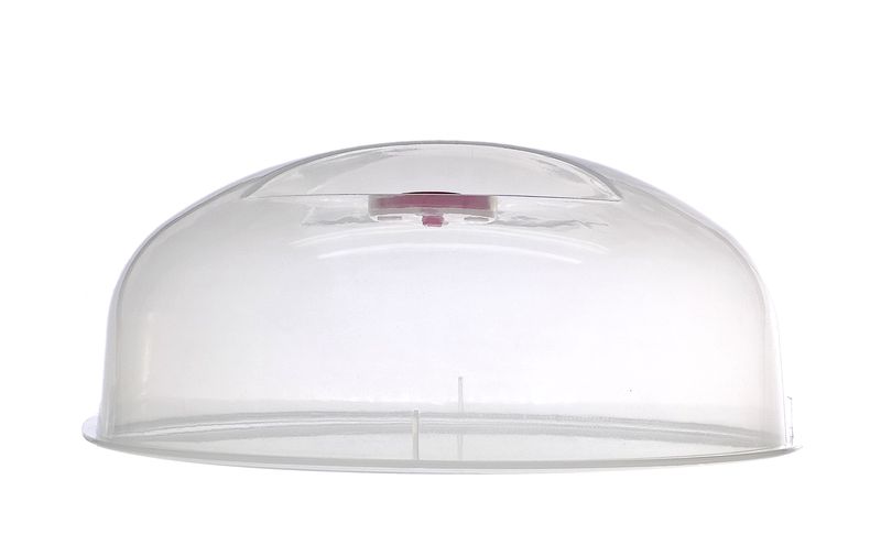 Elegant Microwave Plate Cover Plastic Transparent - Small (25cm)