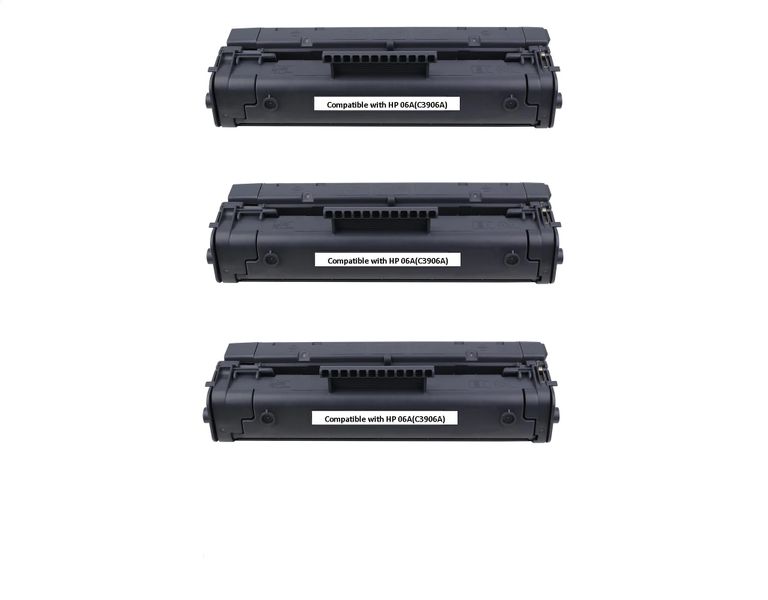Compatible Toner is compatible with HP C3906A/06A - Pack of 3