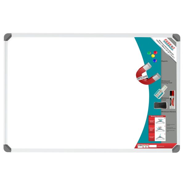 Parrot Premium Whiteboard Slimline Magnetic - 1200 x 900mm (Retail Pack)