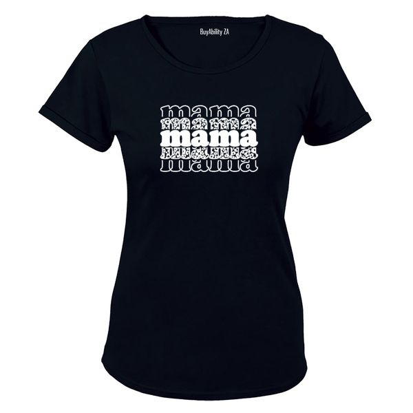Mama - Patterned - Ladies - T-Shirt